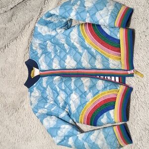 Girls Mini Boden Rainbow Bomber